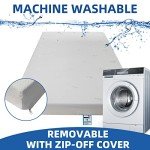 Memory Foam Mattress Topper with Washable Cover