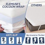 ELEMUSE Memory Foam Mattress Topper for Comfort