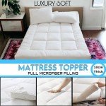Cozy 10cm Thick Single Mattress Topper - White
