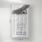 Extra Deep Quilted Mattress Topper for Single Beds