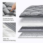 Ultra Fluffy Waterproof Mattress Topper for Single Bed