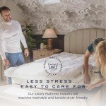 Extra Deep Quilted Mattress Topper for Single Beds