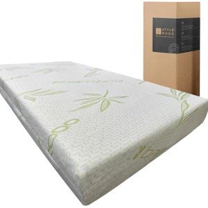 Bamboo Memory Foam Mattress Topper for Single Bed