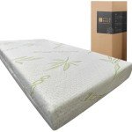 Bamboo Memory Foam Mattress Topper for Single Bed