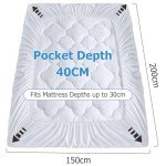 BedStory Fluffy Pillow Top Mattress Topper 3 Inch