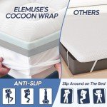 ELEMUSE Bamboo Pillow Top Memory Foam Mattress Topper