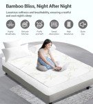 Bamboo Memory Foam Mattress Topper for Single Bed