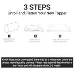 Bamboo Memory Foam Mattress Topper for Single Bed