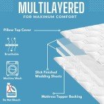 Microfibre 4-Inch Mattress Topper - Super Soft