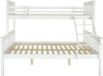 Panana Triple Sleeper Wooden Bunk Bed - White
