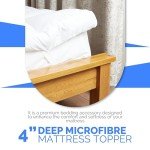 Extra Deep Microfibre Mattress Topper - Double