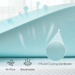 Cooling Memory Foam Mattress Topper for Back Pain