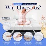 Extra Thick Double Mattress Topper with Hypoallergenic Filling