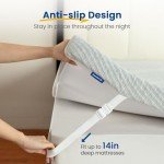 Thick Waterproof Memory Foam Mattress Topper for Double Bed