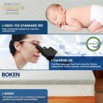 Thick Waterproof Memory Foam Mattress Topper for Double Bed