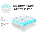 Hansleep Double Bed Memory Foam Mattress Topper