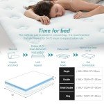 Hansleep Double Bed Memory Foam Mattress Topper