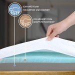 Comfortable Double Layer Memory Foam Mattress Topper