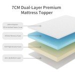 Memory Foam Mattress Topper for Small Double Beds