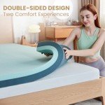 Cooling Memory Foam Mattress Topper for Small Double
