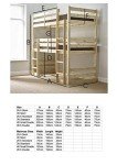 Fusion Raised Pine Double Bunk Bed 4ft 6