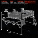 X-Rocker Sanctum Mid Sleeper Gaming Bed with Desk