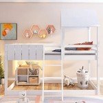 Cozy Cabin Treehouse Loft Bed with Ladder