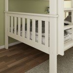 Oscar Solid Wood Pine Quadruple Bunk Bed with Mattresses