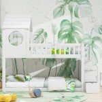 Merax Wooden Cabin Bunk Bed with Ladder