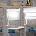 Grey Oak Kids Bunk Bed with Storage & Mattresses