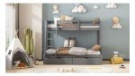 Kids Bunk Beds with Drawers in White or Grey
