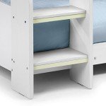 Stone White Wooden Single Bunk Bed by Julian Bowen