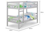 Julian Bowen Camden Dove Grey Bunk Bed