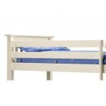 Barcelona Bunk Bed in Stone White - Single