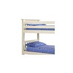 Barcelona Bunk Bed in Stone White - Single