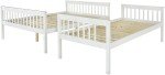 Panana Triple Sleeper Wooden Bunk Bed - White