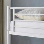Stable Metal Bunk Bed Frame with Two Drawers