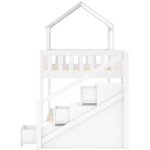 Wooden Kids Bunk Bed with Storage Ladder