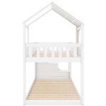 Wooden Kids Bunk Bed with Storage Ladder
