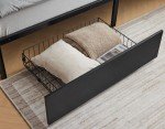 Twin Loft Bunk Bed Frame with Storage Drawers