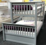 Grey Triple Sleeper Bunk Bed with Storage