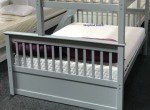 Grey Triple Sleeper Bunk Bed with Storage