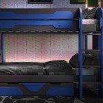 X Rocker Gaming Bunk Bed with Trundle - Blue