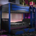 X Rocker Gaming Bunk Bed with Trundle - Blue