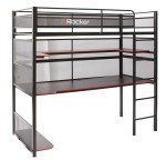 X ROCKER Battle Bunk Bed with Gaming Desk - Black