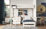 Pinewood Triple L-Shaped High Sleeper Bunk Bed