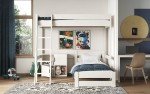 Pinewood Triple L-Shaped High Sleeper Bunk Bed