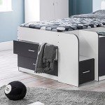 Modern Mid Sleeper Bunk Bed with Storage