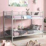 Metal Twin over Twin Bunk Bed with Ladder