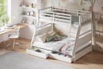Triple Bunk Bed with Storage for Kids